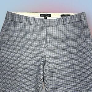 BANANA REPUBLIC Women’s 2 Blue Gray Plaid Wool Dress Pant